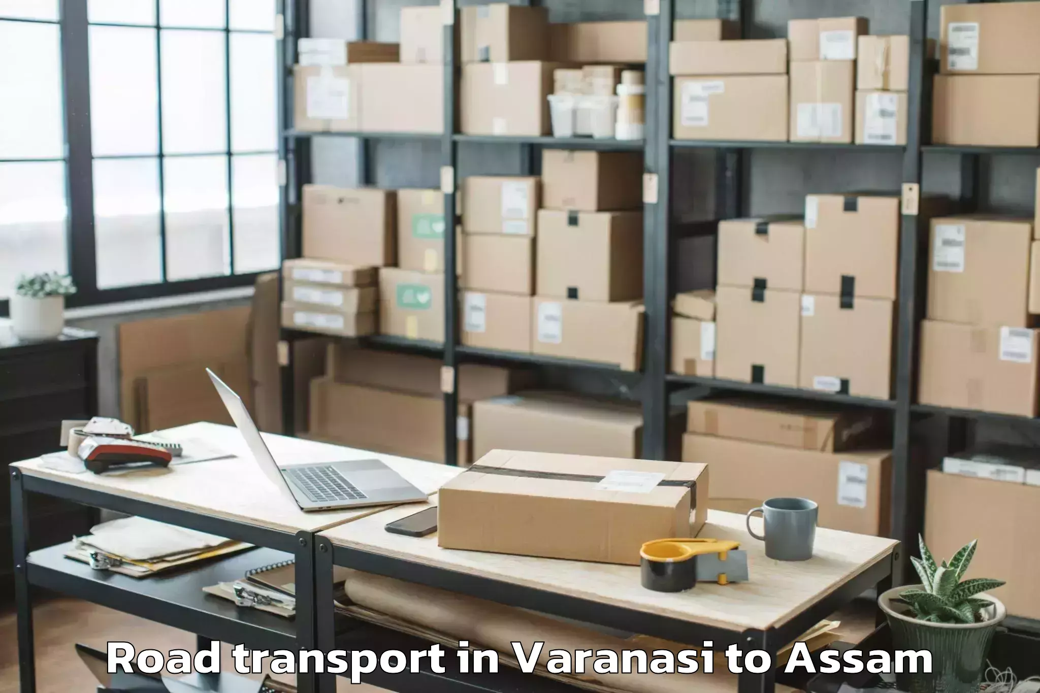 Professional Varanasi to Rupai Siding Road Transport